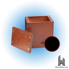 DECK BOX WOOD SINGLE CHERRY